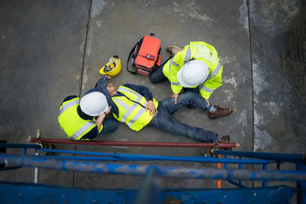 injured construction worker