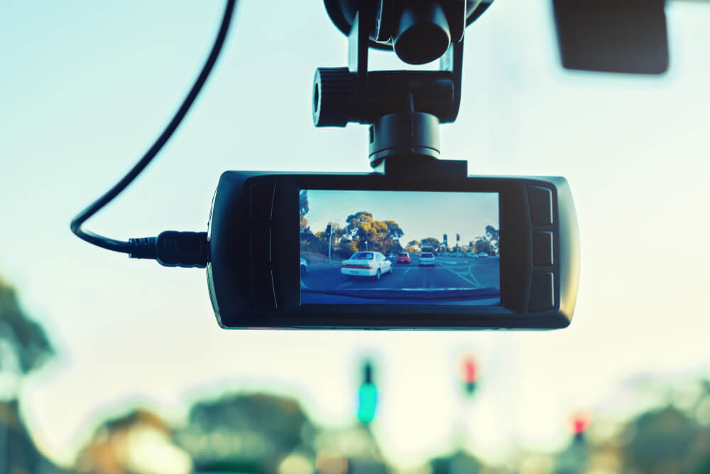 Dashcam recording traffic before a car accident – key evidence in Greensboro car accident claims